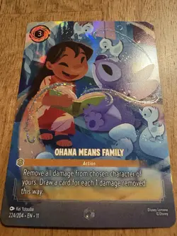 Winterspell Disney Lorcana Enchanted Ohana Means Family 224/204 LILO & Stitch - Image 4