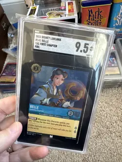 Disney Lorcana 2023 First Chapter Cold Foil 141/204 Belle SGC 9.5 - Image 1