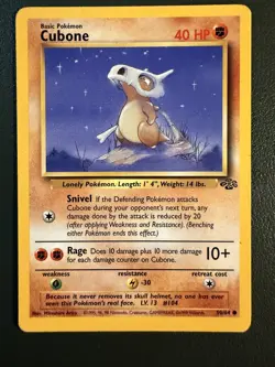Pokemon TCG Cubone 50/64 Jungle WOTC MP - Image 1