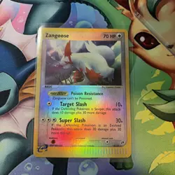 Pokemon Zangoose 14/100 EX Sandstorm Reverse Holo Rare - Image 1