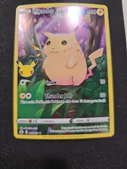 Pokemon Pikachu 005/025 Celebrations Holo 60 HP English TCG - Image 3