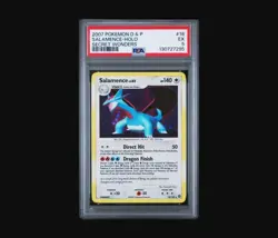 2007 Pokemon Diamond Pearl Secret Wonders Salamence Holo PSA 5 - Image 1