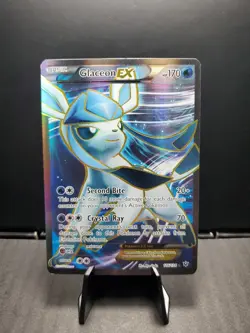 Pokemon TCG Glaceon EX (Full Art) 116/124 Fates Collide Holo 2016 LP/MP - Image 1