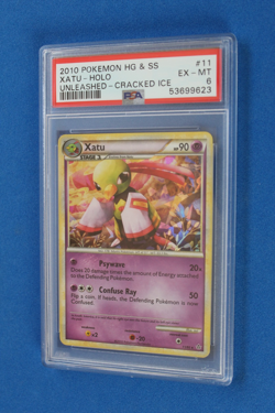 2010 POKEMON HG & SS XATO HOLO UNLEASHED CRACKED ICE #11 PSA 6 - Image 1