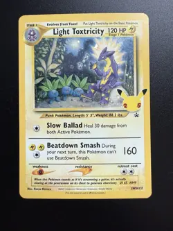 Light Toxtricity SWSH137 Ultra Rare Holo Celebrations Promo Pokemon. LP/NM (2/4) - Image 1