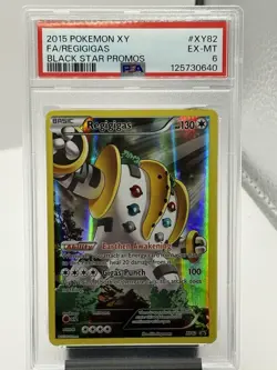 2015 Pokemon Regigigas Full Art Black Star Promos XY82 PSA 6 EX-MT - Image 1