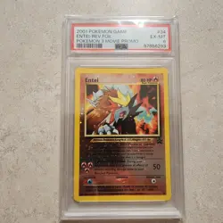 Entei 34 Reverse Foil Pokemon 3 Movie Promo PSA 6 Pokemon 2001 WOTC - Image 1