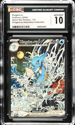 CGC 10 GEM MINT Kingdra ex 131 Illustration Collection Full Art Promo Pokemon - Image 1