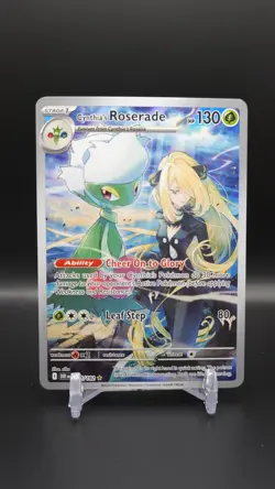 Pokemon Cynthia's Roserade Illustration Rare 184/182 Destined Rivals - Image 1