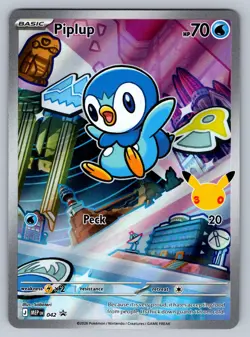 Piplup - 042 042 Holo P ME: Mega Evolution Promo Pokemon NM - Image 1
