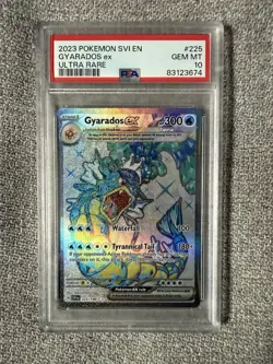 2023 Pokemon SVI EN-Scarlet & Violet Ultra Rare #225 Gyarados ex 225/198 PSA 10 - Image 1