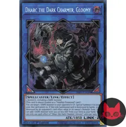 Yugioh Dharc the Dark Charmer, Gloomy RA03-EN048 Secret Rare 1st Edition NM - Image 1