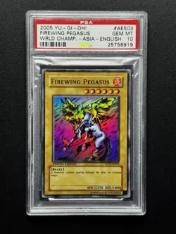 PSA 10 Yugioh Firewing Pegasus #WCS-AE503 World Champion YCS POP 8! - Image 1