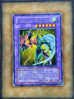 Yugioh Elemental Hero Flame Wingman TLM-EN035K Rare Redemption Promo LP - Image 1