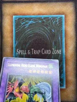 Yugioh Elemental Hero Flame Wingman TLM-EN035K Rare Redemption Promo LP - Image 2