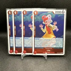 (Red Playset) (x4) One Piece TCG ENG OP09-002 Uta R Foil - Image 1