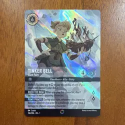 Disney Lorcana Tinker Bell - Giant Fairy Enchanted 216/204 Holo Foil- 1st print - Image 1