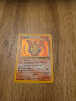 Pokemon Tcg Moltres Fossil Holo Card 12/62 Unlimited WOTC 1999 Vintage LP - Image 1