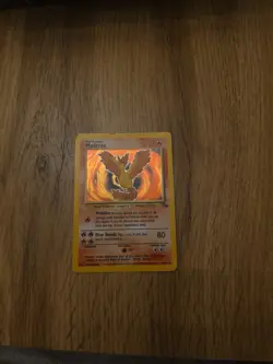 Pokemon Tcg Moltres Fossil Holo Card 12/62 Unlimited WOTC 1999 Vintage LP - Image 2