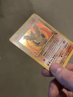 Moltres Fossil Holo Rare Pokemon TCG Card Set 12/62 MP - Image 3