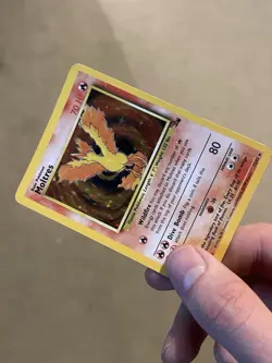 Moltres Fossil Holo Rare Pokemon TCG Card Set 12/62 MP - Image 4