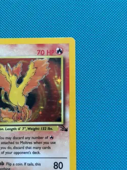 Pokemon TCG Moltres Holo Card 12/62 Fossil Set 1999 Rare NM Condition - Image 4
