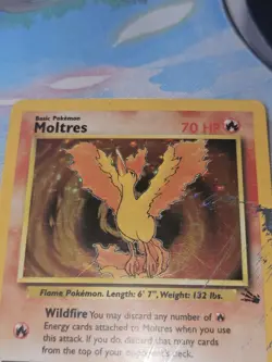 Pokemon Moltres TCG Holo Card Fossil 12/62 HP 1999 - Image 4
