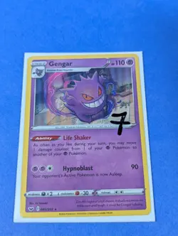 Gengar - 085/202 - Rare Holo Sword & Shield - Pokemon Card - NM - Image 3