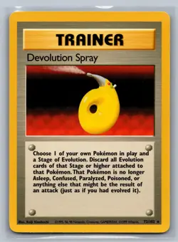 Devolution Spray Base Set #072/102 Rare Pokemon Card - Image 1