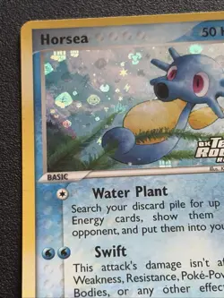 Horsea 58/109 Team Rocket Returns Reverse Holo Stamped Pokemon Card 2004 - Image 3