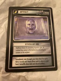 Star Trek CCG 1E BB 1994 BETAZOID GIFT BOX Rare Card NEVER PLAYED - Image 1