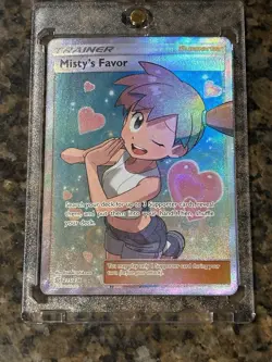 Pokemon Misty’s Favor 2019 Unified Minds Trainer Card Holographic TCG - Image 1