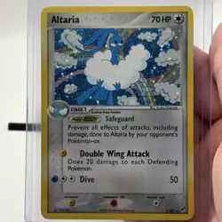 Pokemon Card - Altaria Deoxys 1/107 Holo Rare LP Holo Swirl - Image 1