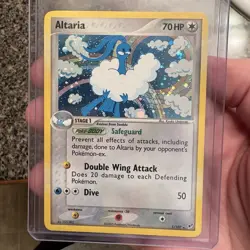 Pokemon Card - Altaria Deoxys 1/107 Holo Rare LP Holo Swirl - Image 3
