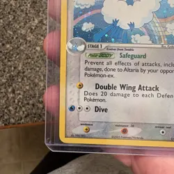 Pokemon Card - Altaria Deoxys 1/107 Holo Rare LP Holo Swirl - Image 5