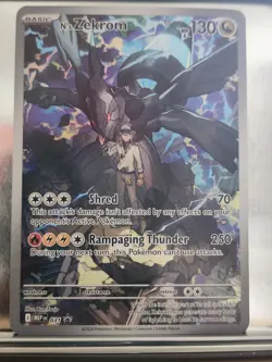 Pokemon N's Zekrom Promo Holo MEP 031 Card 130 HP Shred Rampaging Thunder Basic - Image 1