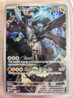 Pokemon N's Zekrom Promo Holo MEP 031 Card 130 HP Shred Rampaging Thunder Basic - Image 2