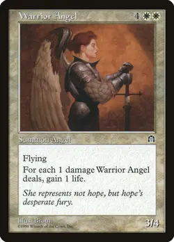 MTG Warrior Angel ** Stronghold ** English (NM) - Image 1
