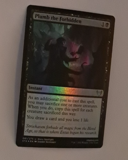 Plumb the Forbidden Foil NM/M MTG Strixhaven Magic the Gathering - Image 1