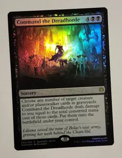 MTG Command the Dreadhorde FOIL - War of the Spark Foil - NM Magic The Gathering - Image 1