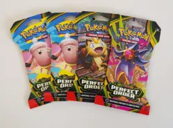 Pokemon TCG Mega Evolution Perfect Order Booster 7 packs lot New Sealed Chikoria - Image 5