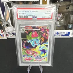 Pokemon Ivysaur Me01: Mega Evolution Illustration Rare PSA 10 Holo 134/132 2025 - Image 1