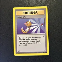 Pokemon Scoop Up 78/102 Base Set Rare 1999 wizards of the coast Trainer WOTC - Image 1