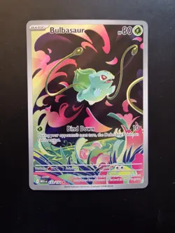Pokemon TCG Bulbasaur 133/132 Secret Rare Mega Evolution Set Near Mint - Image 1