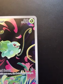 Pokemon TCG Bulbasaur 133/132 Secret Rare Mega Evolution Set Near Mint - Image 3