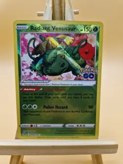 Radiant Venusaur 004/078 Radiant Rare Pokemon GO Pokemon NM - Image 1