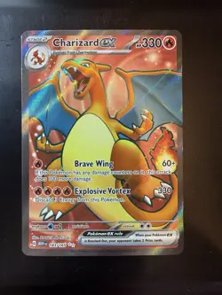 Charizard EX Holo Rare Pokemon TCG Card 183/165 Scarlet & Violet 151 NM - Image 1