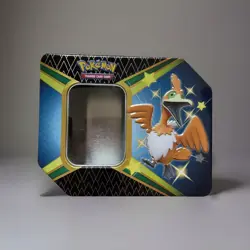 SHINING FATES CRAMORANT V TIN METAL EMPTY NO CARDS CLEAN POKEMON TCG CONTAINER - Image 1