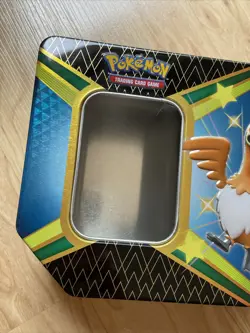 SHINING FATES CRAMORANT V TIN METAL EMPTY NO CARDS CLEAN POKEMON TCG CONTAINER - Image 3