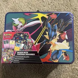 Pokemon TCG 2025 Fall Collectors Chest Lunchbox Tin New Factory Sealed - Image 1